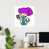 Doctor Girl Poster (Thuiskantoor)