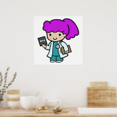 Doctor Girl Poster (Keuken)