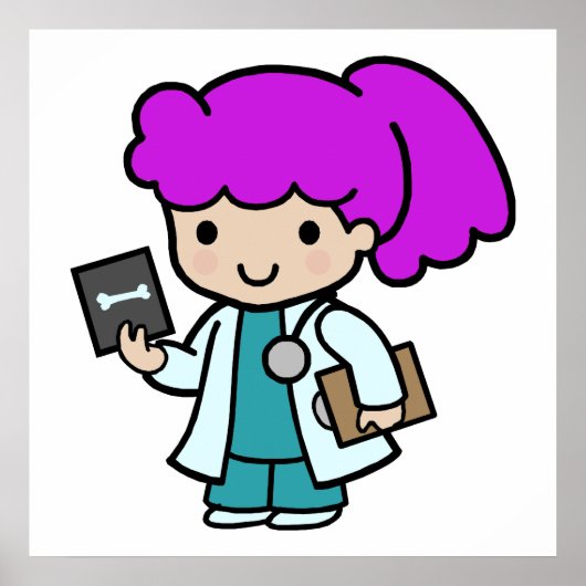 Doctor Girl Poster (Voorkant)