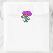 Doctor Girl Ronde Sticker (Tas)