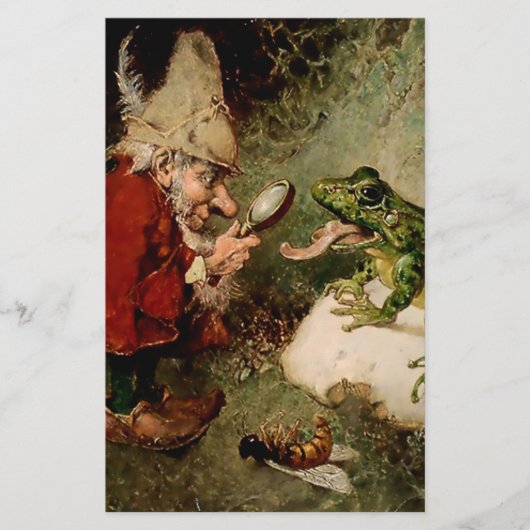 "Doctor Gnome Inspects Frog Tongue" door Heinrich  Briefpapier (Voorkant)