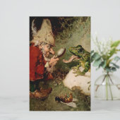 "Doctor Gnome Inspects Frog Tongue" door Heinrich  Briefpapier (Staand voorkant)