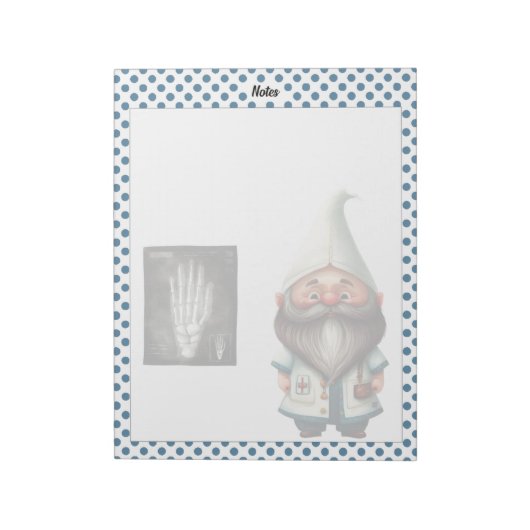 Doctor Gnome merkt op Notitieblok (Linkerzijde)