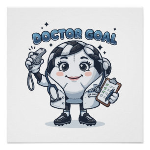 Doctor Goal Voetbal Perfect Poster