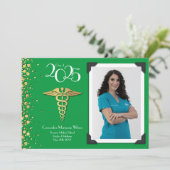 Doctor Gold Afstuderen Aankondiging Groen (Staand voorkant)