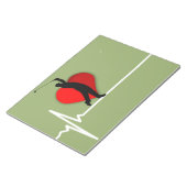 Doctor golfing ekg notitieblok (Schuin)