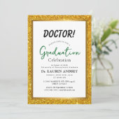 Doctor Graduation Party Invitation Kaart (Staand voorkant)
