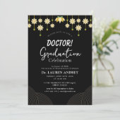 Doctor Graduation Party Invitation Kaart (Staand voorkant)
