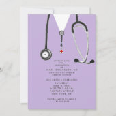 Doctor Graduation Party Invitations Kaart (Voorkant)