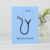Doctor Graduation Party Invite Kaart (Staand voorkant)