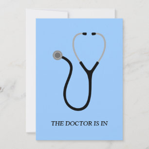 Doctor Graduation Party Invite Kaart
