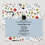 Doctor Graduation Party Kaart (Voorkant / Achterkant)