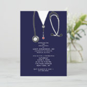 Doctor Graduation Party uitnodigingen (Staand voorkant)