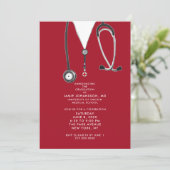 Doctor Graduation Party uitnodigingen (Staand voorkant)