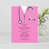 Doctor Graduation Party uitnodigingen (Staand voorkant)
