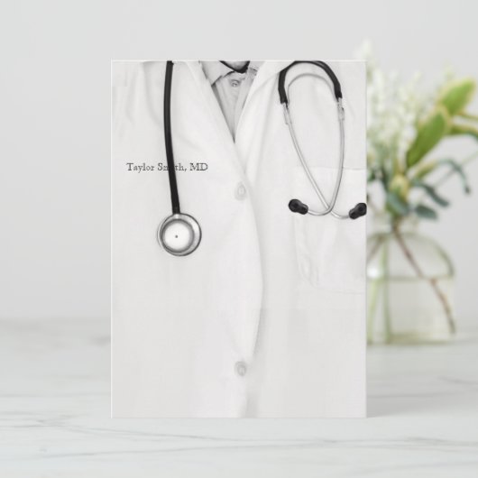 Doctor Graduation Party uitnodigingen (Staand voorkant)