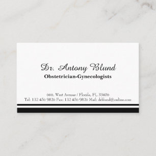 Doctor Gynaecoloog Obstetriciste OBGYN Elegant Visitekaartje