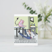 Doctor Handles Pulled Hamstring onprofessioneel Briefkaart (Staand voorkant)