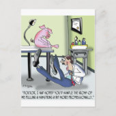 Doctor Handles Pulled Hamstring onprofessioneel Briefkaart (Voorkant)