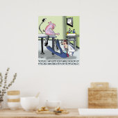 Doctor Handles Pulled Hamstring onprofessioneel Poster (Keuken)