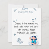 Doctor - Happy Women's Day Kaart (Voorkant)