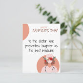 Doctor - Happy Women's Day Kaart, Feestdagenkaart (Staand voorkant)