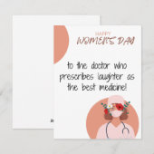 Doctor - Happy Women's Day Kaart, Feestdagenkaart (Voorkant / Achterkant)
