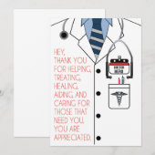 Doctor Hartelijk dank Bedankkaart (Voorkant / Achterkant)