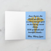 Doctor Hartelijk dank Bedankkaart (Binnen)