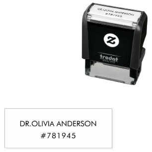 Doctor Health Medicine Modern Professional Zelfinktende Stempel