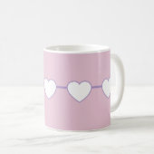 Doctor Heart Pink and Purple coffee mug Koffiemok (Voorkant rechts)