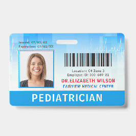 Doctor Hospital Medical Employee Badge