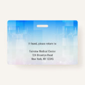 Doctor Hospital Medical Employee Badge (Achterkant)