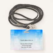 Doctor Hospital Medical Employee Badge (Achterkant met draagriem)