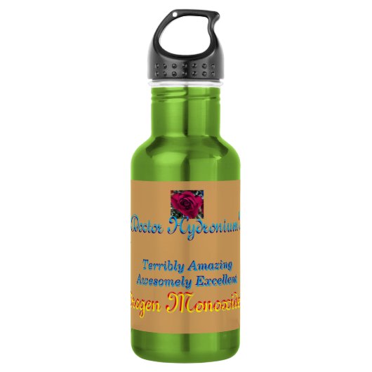 Doctor Hydronium's Magical Elixir Bottle Waterfles (Voorkant)
