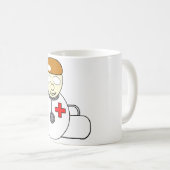 Doctor Icon Vector Afbeelding Mok (Voorkant rechts)