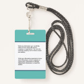 Doctor ID Identificatiekaart Aangepaste naam foto Badge (Achterkant met draagriem)