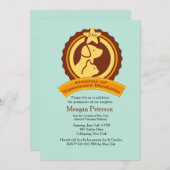 Doctor in de Afstuderen Vet Med Kaart (Voorkant / Achterkant)