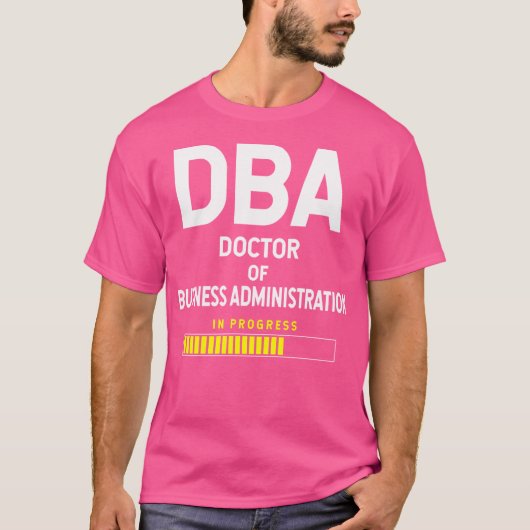 Doctor in de bedrijfskunde Student Future D T-shirt (Voorkant)