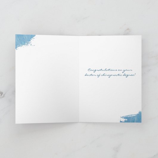 Doctor in de chiropractische Afstuderen Kaart, DC Kaart (Binnen)
