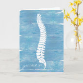 Doctor in de chiropractische Afstuderen Kaart, DC Kaart (Gele Bloem)