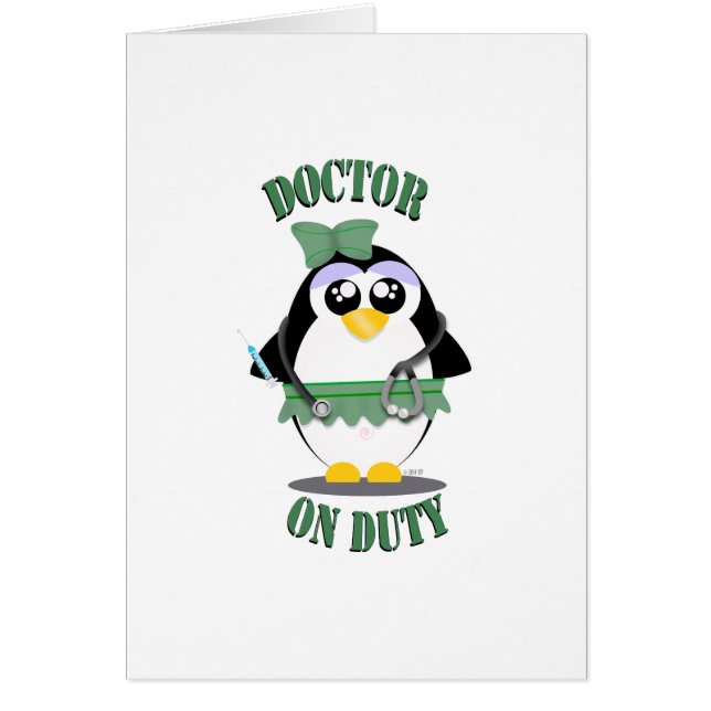 Doctor in de dienst Pinguïn (vrouw) (Voorkant)