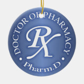 Doctor in de farmacie keramisch ornament (Voorkant)