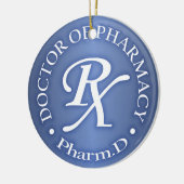 Doctor in de farmacie keramisch ornament (Links)
