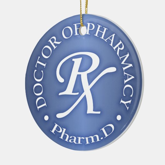 Doctor in de farmacie keramisch ornament (Links)