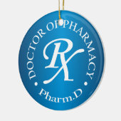 Doctor in de farmacie keramisch ornament (Links)