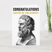 Doctor in de filosofie van PhD Plato Afstuderen Ca Kaart (Voorkant)