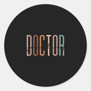 Doctor in de fysiotherapie DPT Student Afstuderen Ronde Sticker