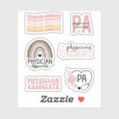 Doctor in de geneeskunde, Cute Physician Associate Sticker (Vel)
