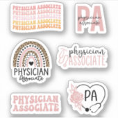 Doctor in de geneeskunde, Cute Physician Associate Sticker (Voorkant)